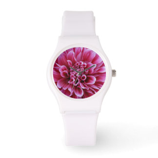 Rosa Blume Armbanduhr