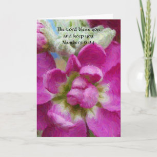 Rosa Blume Art Faith Geburtstagskarte Karte