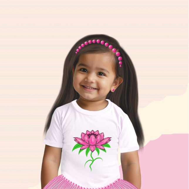 Rosa Blume Baby T-shirt (Von Creator hochgeladen)