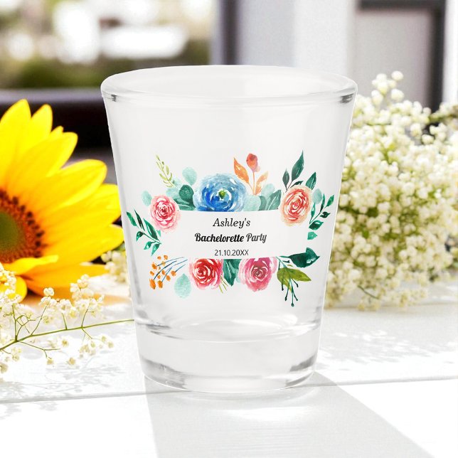 Rosa Blume Bachelorette Shotglas Schnapsglas (Von Creator hochgeladen)