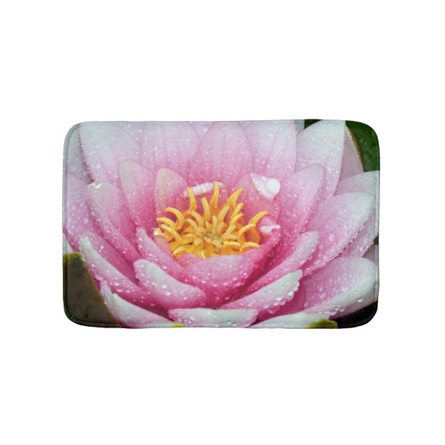 Rosa Blume Badematte (Vorderseite)