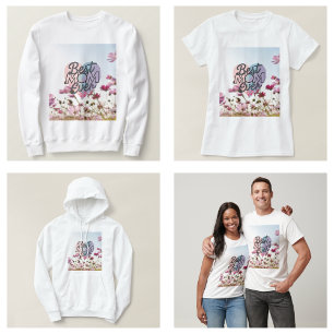 Rosa Blume Beste Mama je glücklicher Muttertag T-Shirt