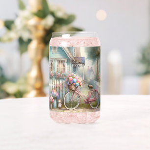 Rosa Blume Bike am Blue Hütte Gate Dosenglas