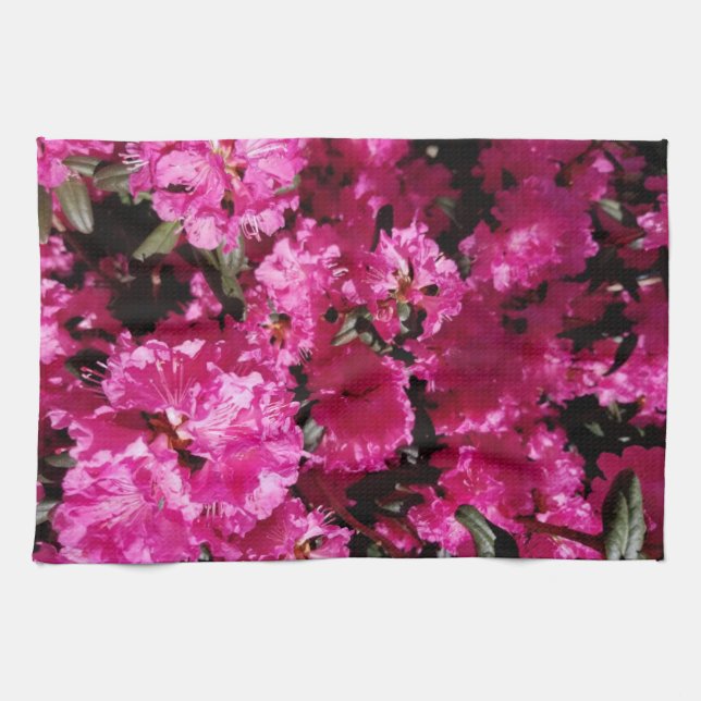 Rosa Blume blüht Geschirrtuch (Horizontal)