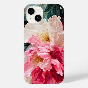 Rosa Blume blüht und Blätter Case-Mate iPhone 14 Hülle