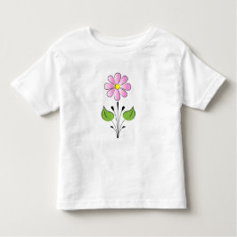 Rosa Blume Blume Muster farbenfroh einzigartig Kleinkind T-shirt