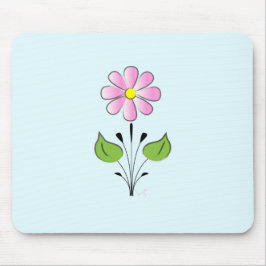 Rosa Blume Blume Muster farbenfroh einzigartig Mousepad