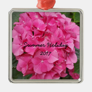 Rosa Blume Blumenfotografie Natur Silbernes Ornament