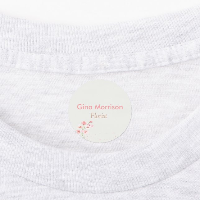 Rosa Blume Blumengräber Etiketten (Befestigt)