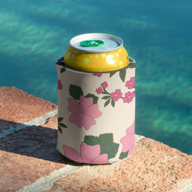 Rosa Blume, Blumenmuster, Muster von Blume Dosenkühler (In Situ Pool)