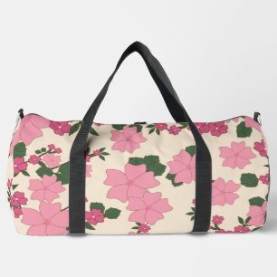 Rosa Blume, Blumenmuster, Muster von Blume Duffle Bag