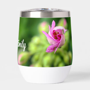 Rosa Blume Bud Personalisiert Tumbler