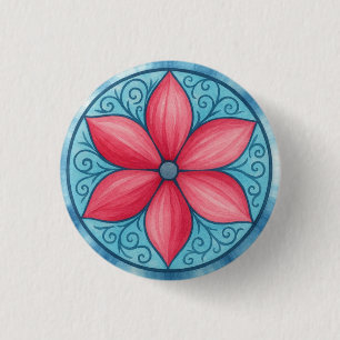 Rosa Blume Button