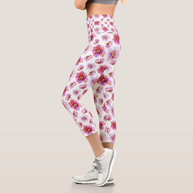 Rosa Blume Capri Leggings (Links)