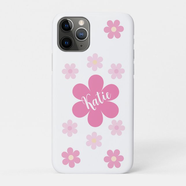 Rosa Blume Case-Mate iPhone Hülle (Rückseite)