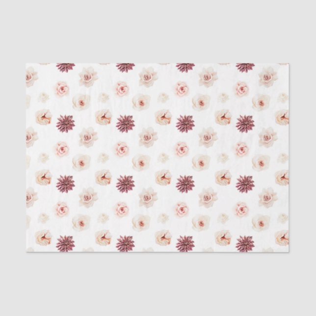 Rosa Blume (Design 25 Pink Serie) Seidenpapier (Vorderseite)