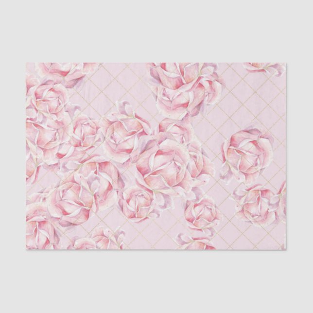 Rosa Blume (Design 57 Pink Serie) Seidenpapier (Vorderseite)