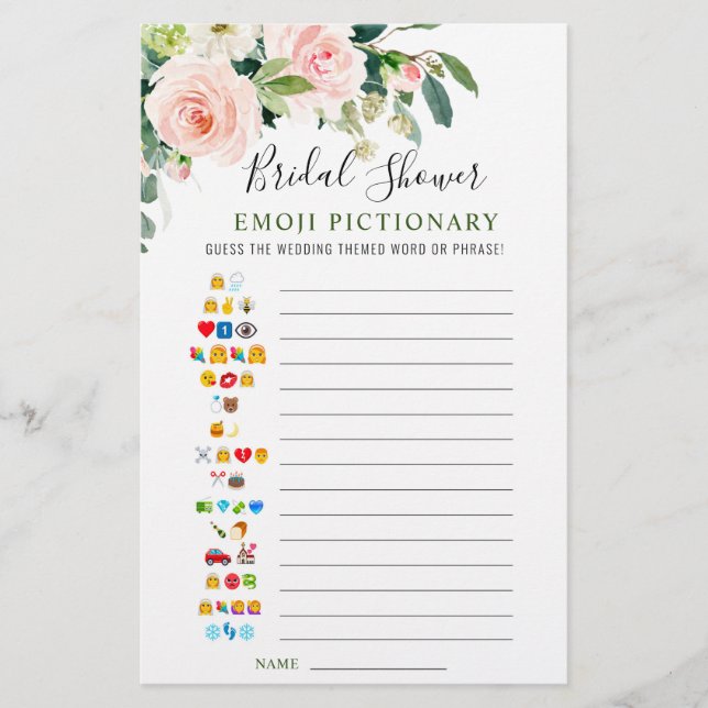 Rosa Blume Doppelseitiges Brautparty (Vorderseite)