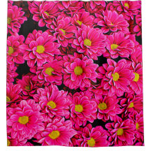 Rosa Blume Duschvorhang