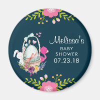 Rosa Blume, Ei, Flamingo & Bunny Baby Dusche