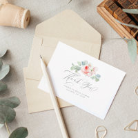 Rosa Blume Elegantes Brautparty Vielen Dank