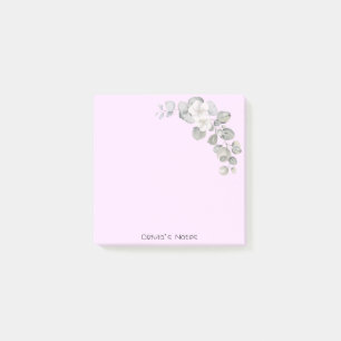Rosa Blume Farbverlauf Personalisiert Post-it Klebezettel