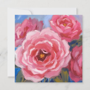 Rosa Blume Feiertagskarte