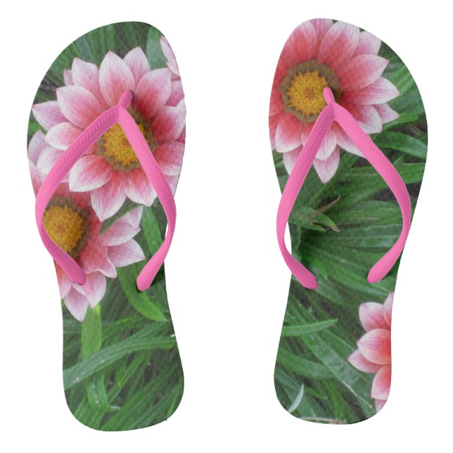 Rosa Blume Flip Flops (Fußbett)