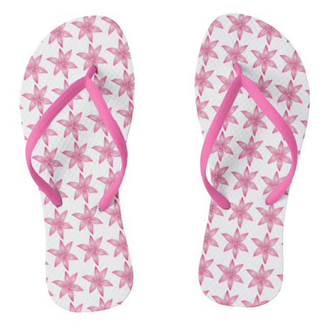 Rosa Blume Flip Flops (Fußbett)