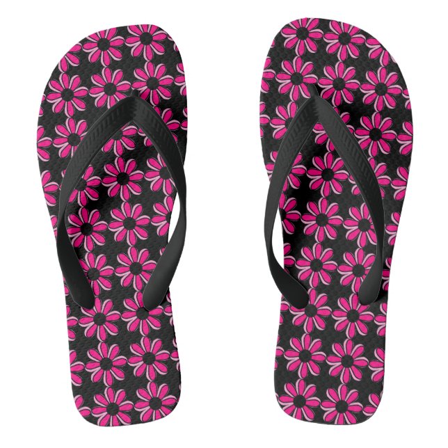 Rosa Blume Flip Flops (Fußbett)