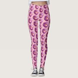 Rosa Blume Foto Custom Leggings