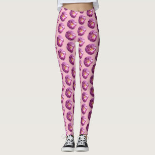Rosa Blume Foto Custom Leggings