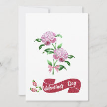 Rosa Blume für den Valentinstag