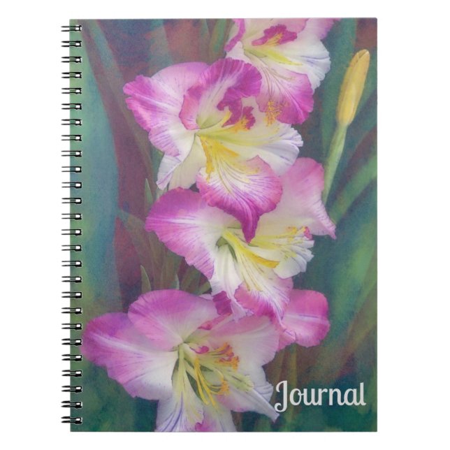 Rosa Blume Garden Art Journal Notizblock (Vorderseite)