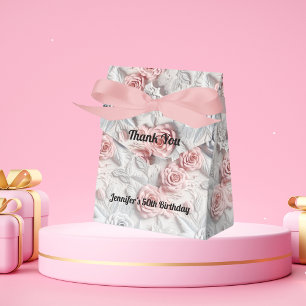 Rosa Blume Geschenkschachtel