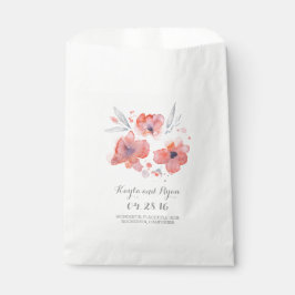 Rosa Blume Geschenktütchen