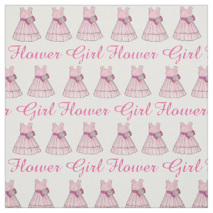 Rosa Blume Girl Dress Brautparty Hochzeitskleid Stoff