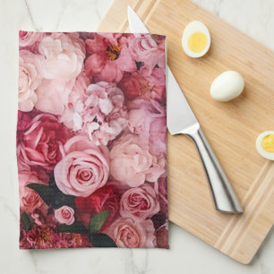 Rosa Blume Girly Lugano Geschirrtuch
