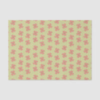 Rosa Blume Hellgrüner Polka Dot Hübsch