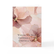 Rosa Blume Hochzeit in Gold