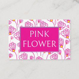 Rosa Blume Hochzeiten Florist Visitenkarte