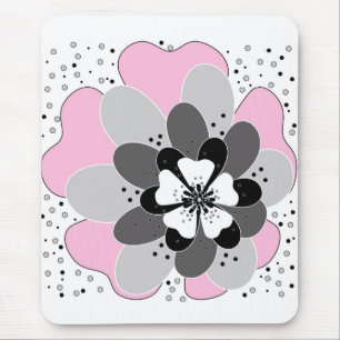 Rosa Blume im Frühjahr Mousepad