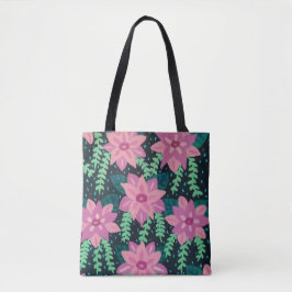 Rosa Blume im schwarzen Hintergrund