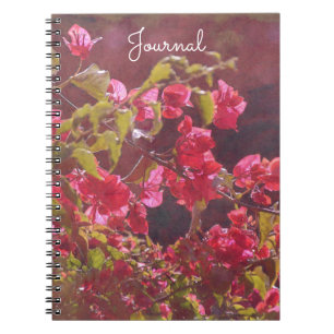 Rosa Blume im Sunshine Journal-Notebook Notizblock