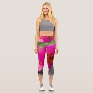 Rosa Blume in der Sonne Capri Leggings