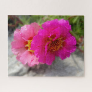 Rosa Blume in der Sonne Puzzle