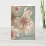 Rosa Blume in einem sanften Hintergrund Geburtstag Karte<br><div class="desc">Atemberaubend Happy Birthday Card — sagen Sie es mit ruhigen Blume</div>