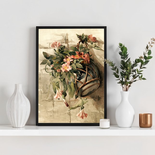 Rosa Blume in Hangvase Poster (Von Creator hochgeladen)