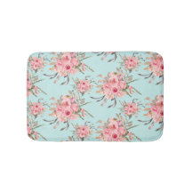 Rosa Blume in hellblau