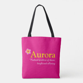 Rosa Blume individuelle Name Aurora und Bedeutung
